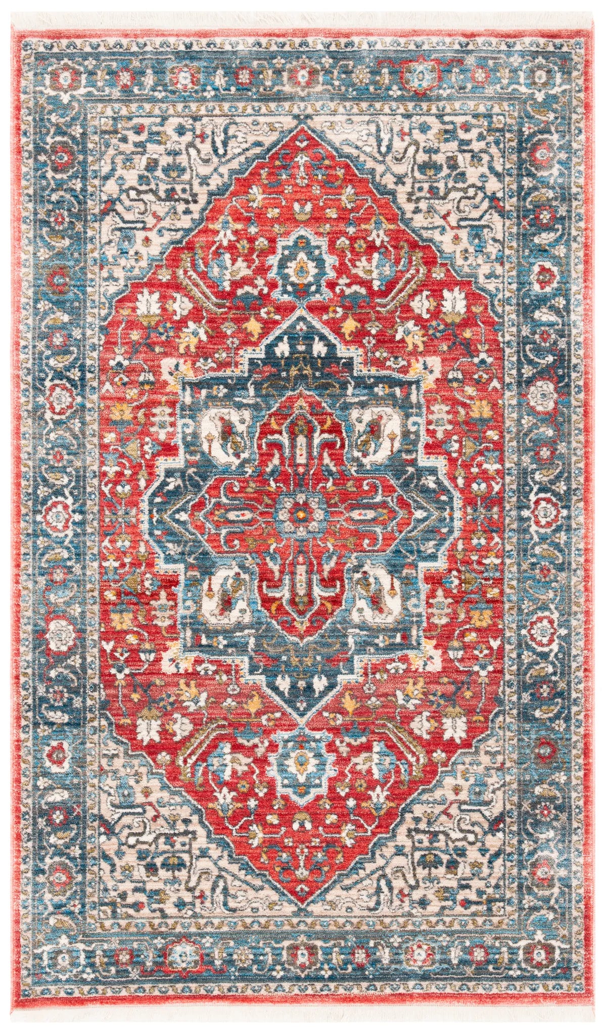 Safavieh Vintage Persian 3'-0" x 5'-0" Rug in Red / Blue