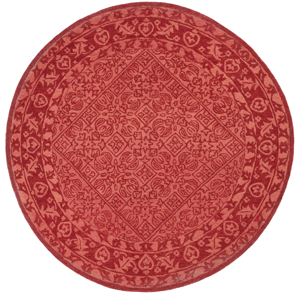 Safavieh Dip Dye 7'-0" x 7'-0" Rug in Red