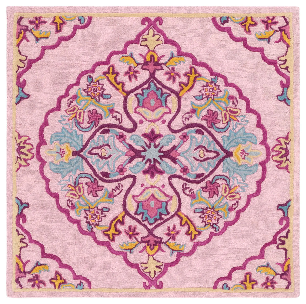 Safavieh Bellagio 5'-0" x 5'-0" Rug in Pink / Multi
