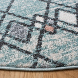 Safavieh Amsterdam 6'-7" x 6'-7" Rug in Light Blue / Ivory