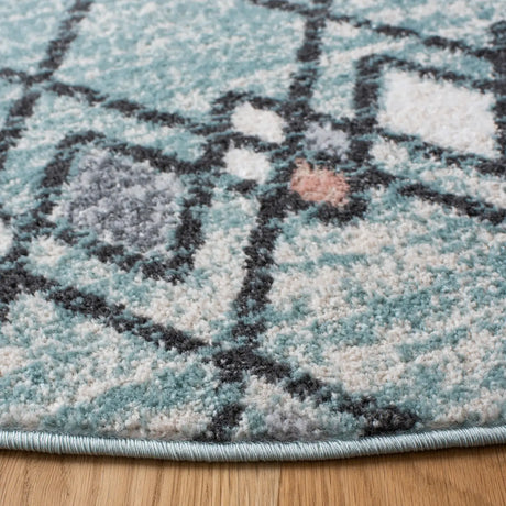 Safavieh Amsterdam 6'-7" x 6'-7" Rug in Light Blue / Ivory