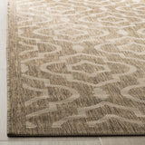 Safavieh Courtyard 5'-3" x 7'-7" Rug in Brown / Bone