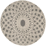 Safavieh Courtyard 6'-7" x 6'-7" Rug in Anthracite / Beige