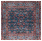 Safavieh Tucson 6'-0" x 6'-0" Rug in Blue / Rust
