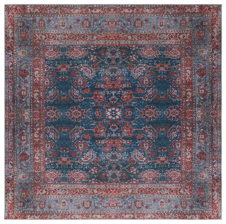 Safavieh Tucson 6'-0" x 6'-0" Rug in Blue / Rust