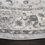 Safavieh Isabella 6'-7" x 6'-7" Rug in Light Grey / Cream