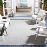 Safavieh Courtyard 10'-0" x 14'-0" Rug in Grey / Grey