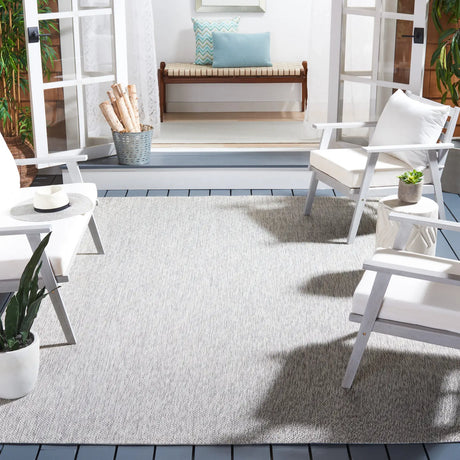 Safavieh Courtyard 10'-0" x 14'-0" Rug in Grey / Grey
