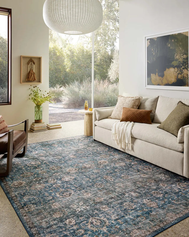 Loloi Anniston ANS-02 Lagoon / Natural Rug - room scene 3
