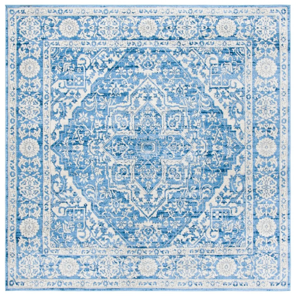 Safavieh Brentwood 6'-7" x 6'-7" Rug in Ivory / Navy