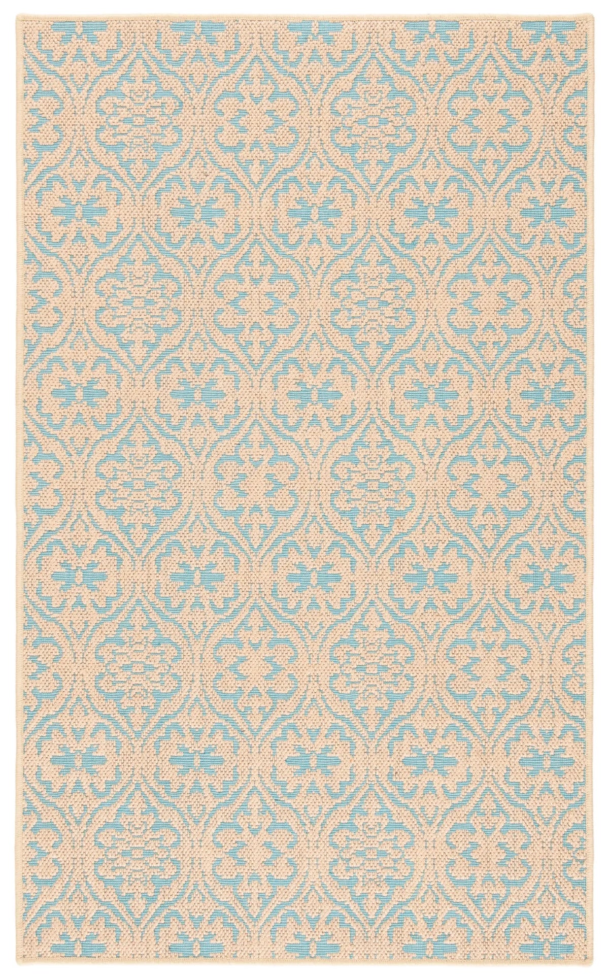 Safavieh Palm Beach 3'-0" x 5'-0" Rug in Natural / Turquoise