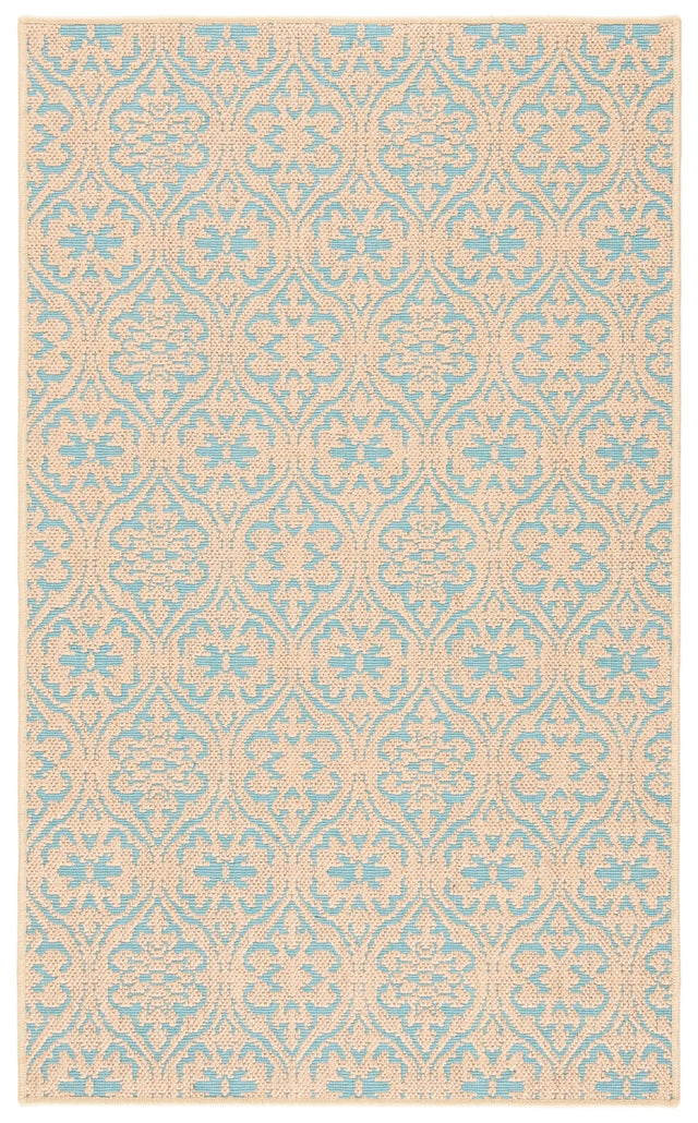 Safavieh Palm Beach 3'-0" x 5'-0" Rug in Natural / Turquoise