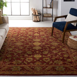Safavieh Antiquity 9'-6" x 13'-6" Rug in Wine / Gold