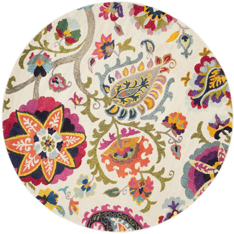Safavieh Monaco 6'-7" x 6'-7" Rug in Ivory / Multi