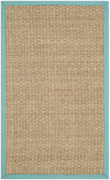 Safavieh Natural Fiber 3'-0" x 5'-0" Rug in Natural / Teal