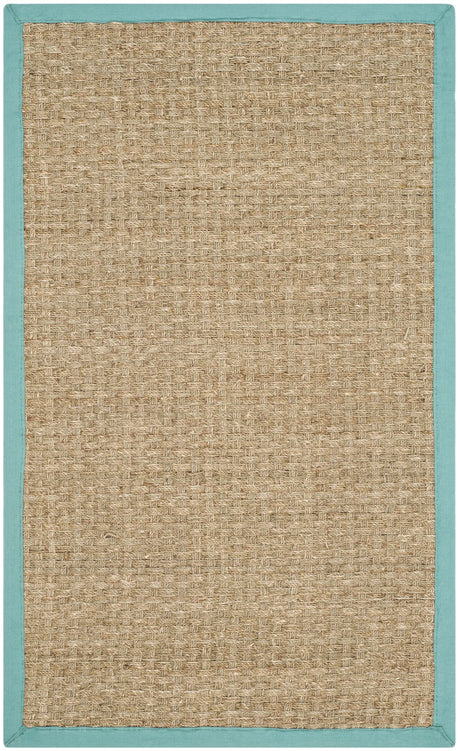 Safavieh Natural Fiber 3'-0" x 5'-0" Rug in Natural / Teal