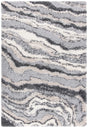 Safavieh Fontana Shag  800 4'-0" x 6'-0" Rug in Grey / Ivory