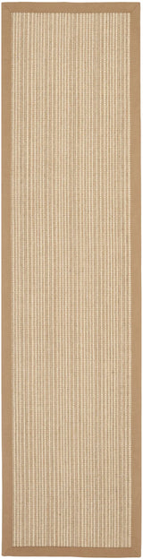 Safavieh Natural Fiber 2'-6" x 14'-0" Rug in Tan / Tan