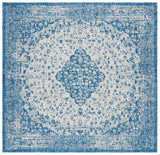 Safavieh Courtyard 6'-7" x 6'-7" Rug in Blue / Grey