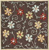 Safavieh Blossom 6'-0" x 6'-0" Rug in Brown / Multi