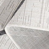 Safavieh Courtyard 4'-0" x 5'-7" Rug in Ivory / Black