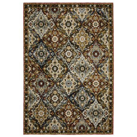 Oriental Weavers Sphinx Andorra 2408A Red/ Multi Rug - main flat