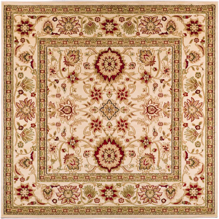 Safavieh Lyndhurst 5'-3" x 5'-3" Rug in Ivory / Ivory