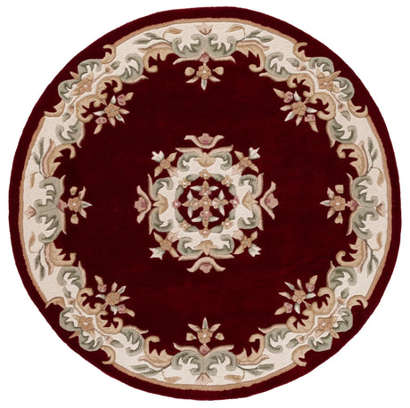 Safavieh Aubusson 6'-0" x 6'-0" Rug in Red / Ivory