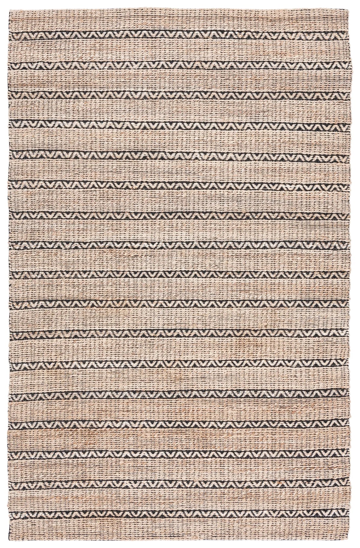 Safavieh Natural Fiber 4'-0" x 6'-0" Rug in Black / Natural
