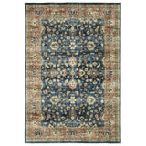 Oriental Weavers Sphinx Sumter Sum04 Blue/ Rust Rug - main flat
