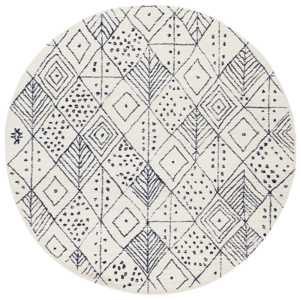 Safavieh Casablanca 6'-0" x 6'-0" Rug in Ivory / Blue