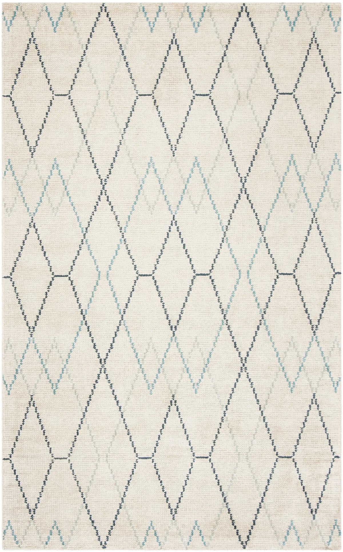 Safavieh Stone Wash 5'-0" x 8'-0" Rug in Ivory / Blue