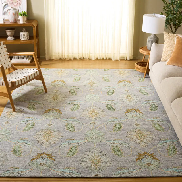 Safavieh Jardin 8'-0" x 10'-0" Rug in Grey / Green