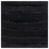 Safavieh Hi-Lo Shag 6'-7" x 6'-7" Rug in Charcoal