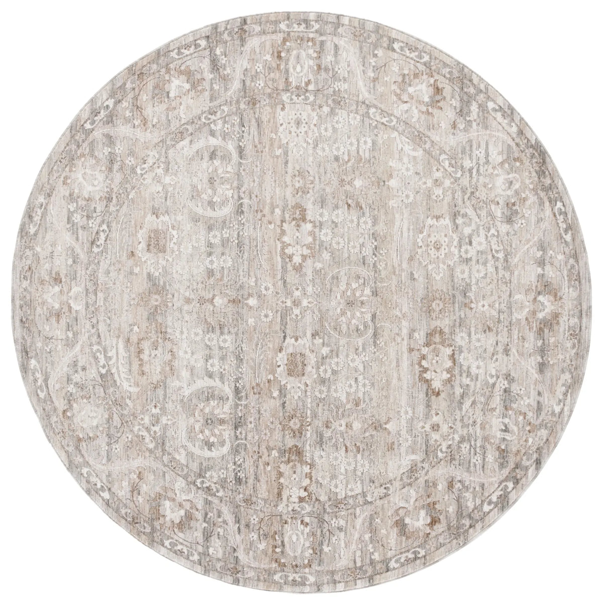 Safavieh Mason 100 6'-3" x 6'-3" Rug in Grey / Beige