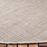 Safavieh Courtyard 6'-7" x 6'-7" Rug in Light Brown