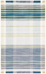 Safavieh Striped Kilim 4'-0" x 6'-0" Rug in Beige / Teal