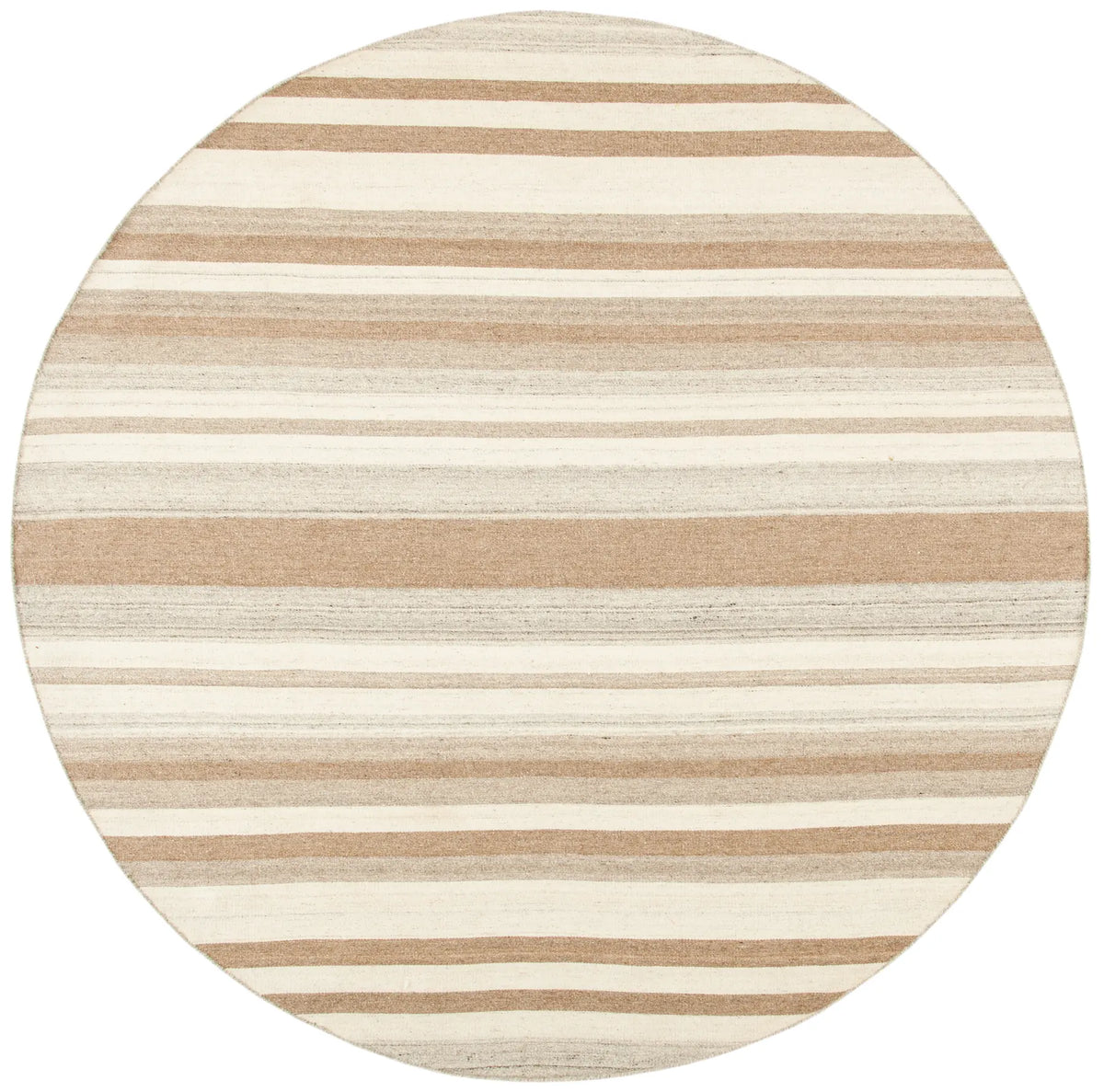 Safavieh Dhurries 7'-0" x 7'-0" Rug in Natural / Camel