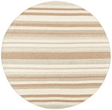 Safavieh Dhurries 7'-0" x 7'-0" Rug in Natural / Camel