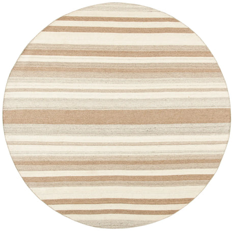 Safavieh Dhurries 7'-0" x 7'-0" Rug in Natural / Camel