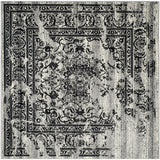 Safavieh Adirondack 8'-0" x 8'-0" Rug in Silver / Black