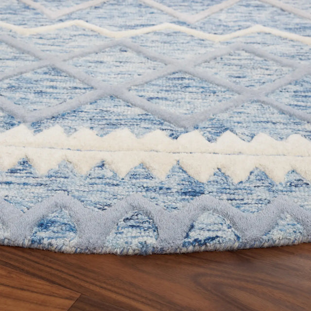 Safavieh Glamour 6'-0" x 6'-0" Rug in Blue / Ivory