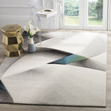 Safavieh Hollywood 4'-0" x 6'-0" Rug in Grey / Teal