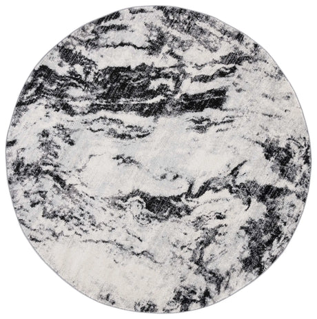 Safavieh Tulum 6'-7" x 6'-7" Rug in Ivory / Black