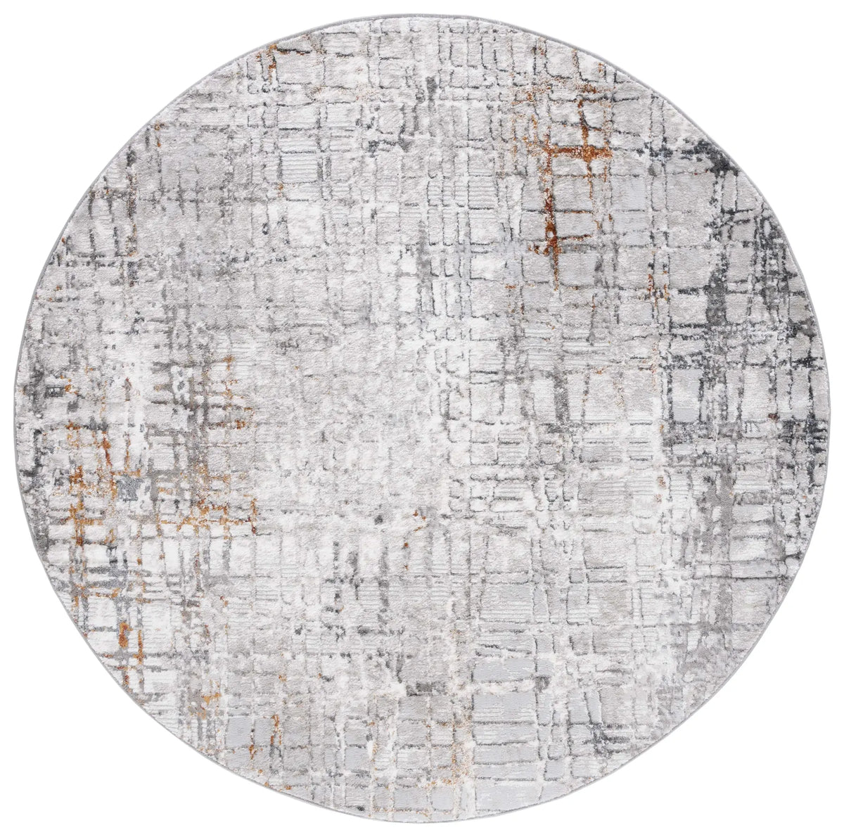 Safavieh Meadow 500 6'-7" x 6'-7" Rug in Light Grey / Dark Grey