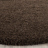 Safavieh Santa Monica Shag 6'-7" x 6'-7" Rug in Brown