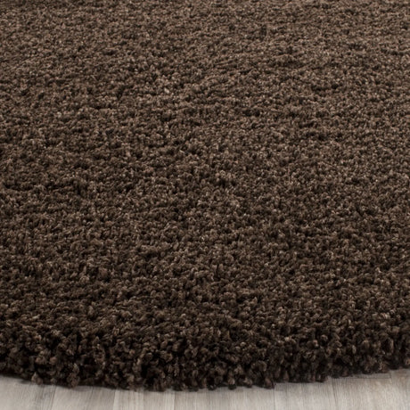 Safavieh Santa Monica Shag 6'-7" x 6'-7" Rug in Brown