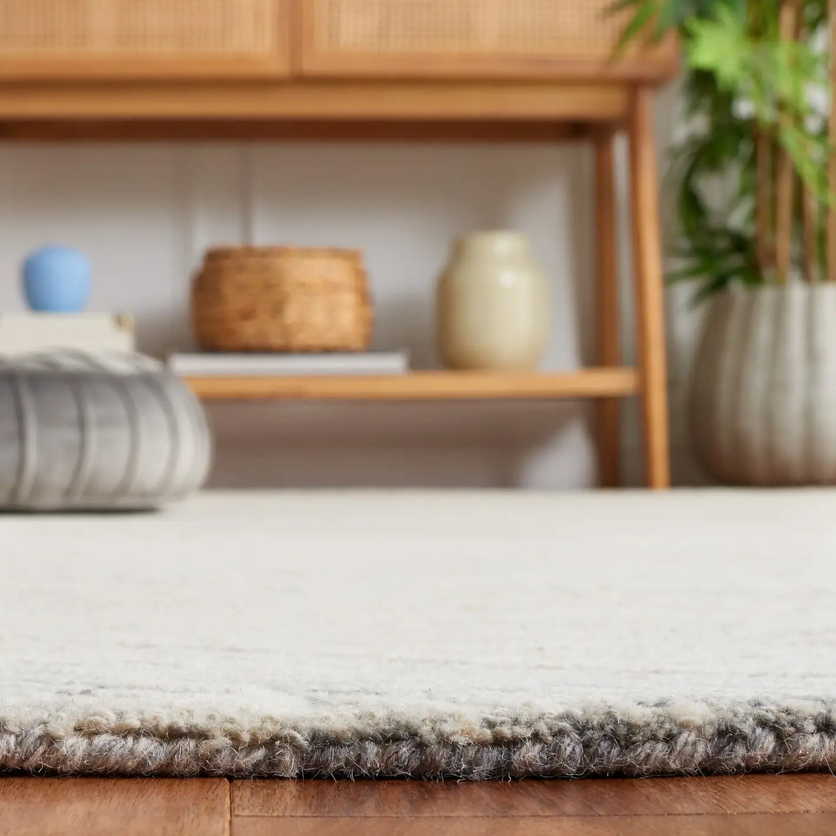 Safavieh Ebony 4'-0" x 6'-0" Rug in Grey / Ivory