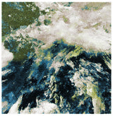 Safavieh Glacier 6'-7" x 6'-7" Rug in Navy / Green