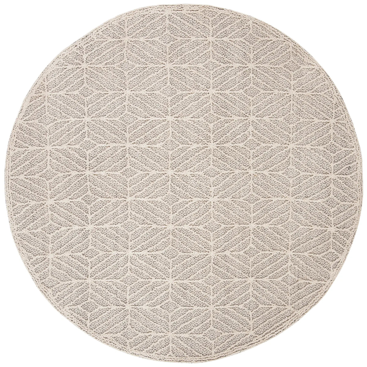Safavieh Trace 6'-0" x 6'-0" Rug in Ivory / Black